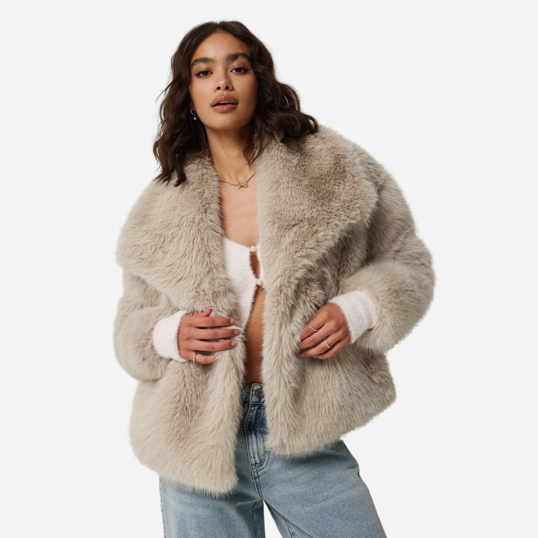 Chaqueta de Pelo Vegano Juliette para Invierno