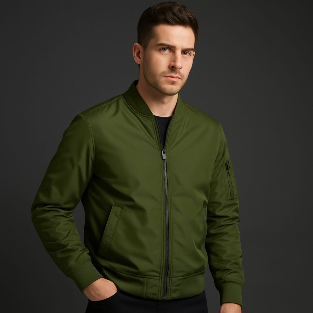 Chaqueta Bomber Impermeable Hombre