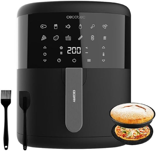 Freidora de Aire Bombastik 6000 6L 1700W – Tecnología PerfectCook, 12 Programas, Control Táctil, Temperatura y Tiempo Ajustables