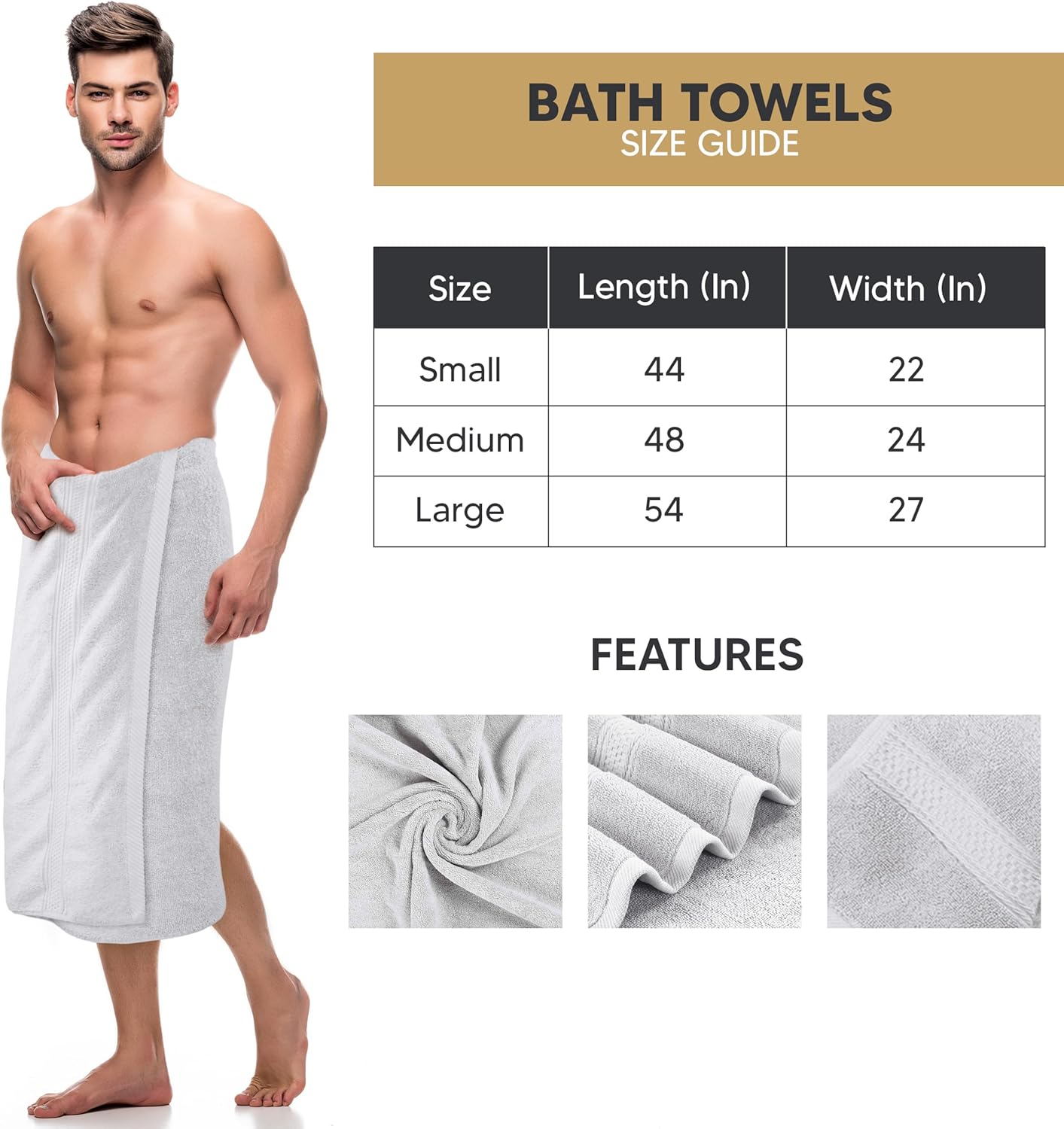 Toallas Utopia -  Juego de 10 Toallas de Baño Premium