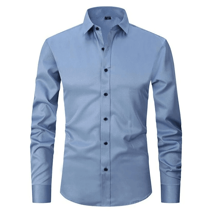 Camisa Antiarrugas Hombre – Estilo Slim y Moderno