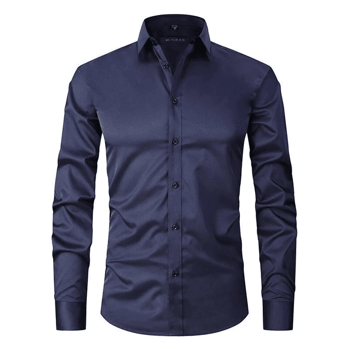 Camisa Antiarrugas Hombre – Estilo Slim y Moderno