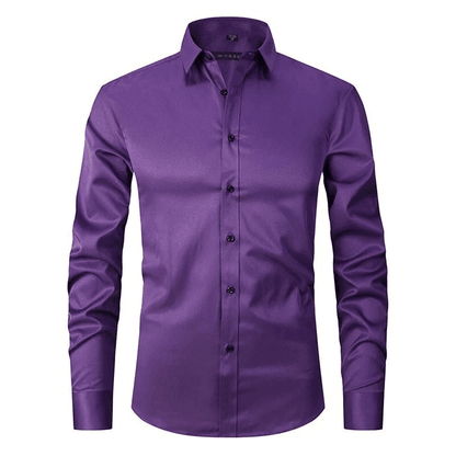 Camisa Antiarrugas Hombre – Estilo Slim y Moderno