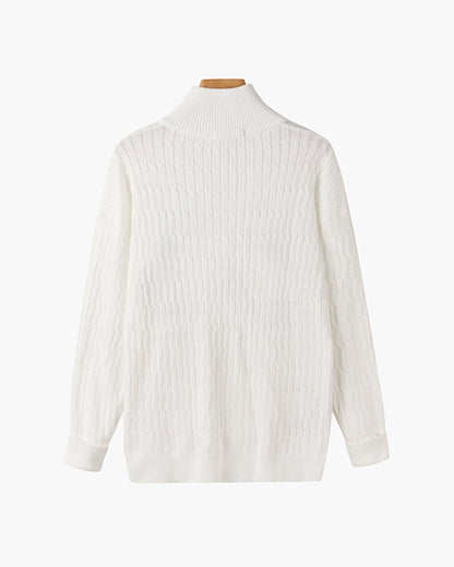 Suéter Elegante con Medio Cierre – Ropa de Hombre